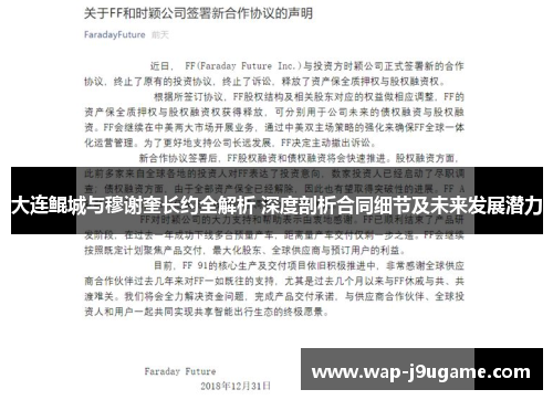 大连鲲城与穆谢奎长约全解析 深度剖析合同细节及未来发展潜力